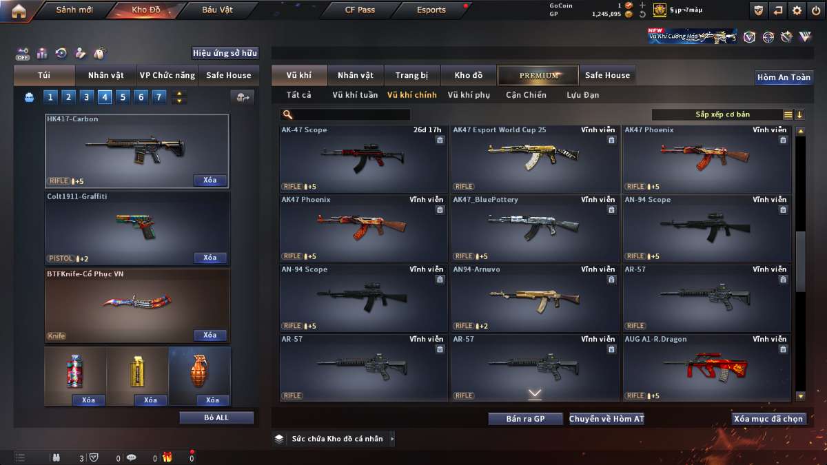 shop acc cf uy tin gia re